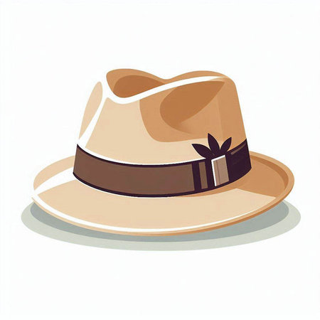 cowboy hat on a white background, vector illustration, eps10のイラスト素材