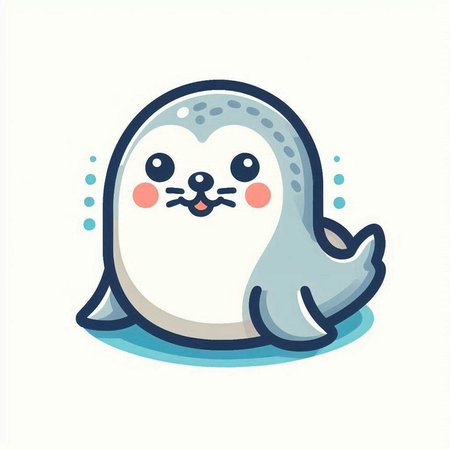 Cute baby penguin vector illustration. Cute baby penguin character.のイラスト素材