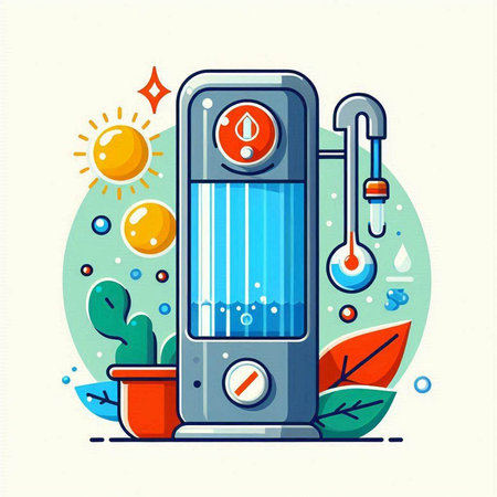 Thermometer in flat style. Vector illustration on white background.のイラスト素材