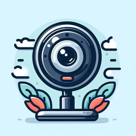 Vector illustration of web camera. Webcam icon. Web camera icon. Webcam icon. Webcam icon. Webcam icon. Webcam icon. Webcam icon. Webcam icon. Webcam icon. Webcam icon. Webcam icon.のイラスト素材