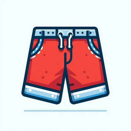 Swimming trunks icon. Vector illustration in trendy flat style.のイラスト素材