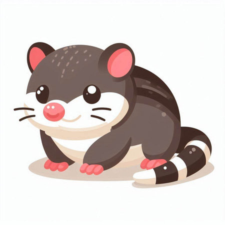 Cute cartoon little tasmanian devil. Vector illustration.のイラスト素材