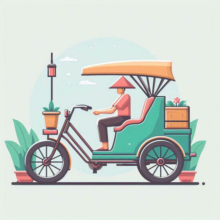 Tuk tuk vector illustration. Tuk tuk vector illustration. Tuk tuk vector illustration. Tuk tuk vector illustration.のイラスト素材