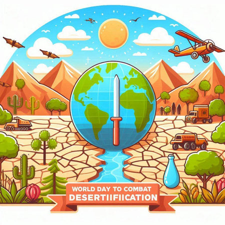 Vector illustration of World Day of Military and Civil War theme banner.のイラスト素材