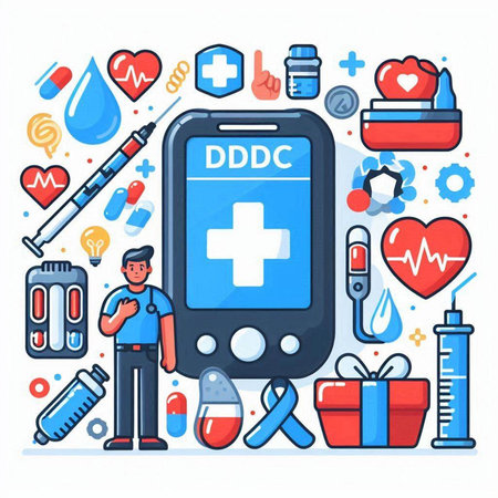 Medicine and healthcare concept. Modern flat design vector illustration for web banner, website page, mobile app, infographics.のイラスト素材