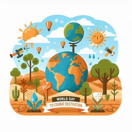 Earth day vector illustration. World environment day concept. World environment day posterのイラスト素材