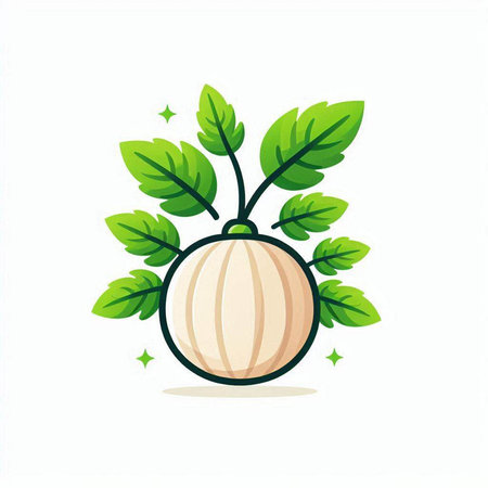 Illustration vector graphic of radish vegetable icon. Perfect to use for Food Companyのイラスト素材