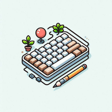 Illustration Vector Graphic of Pencil and Crayon on White Backgroundのイラスト素材