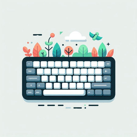 Flat design modern vector illustration concept of social media and online communication.のイラスト素材