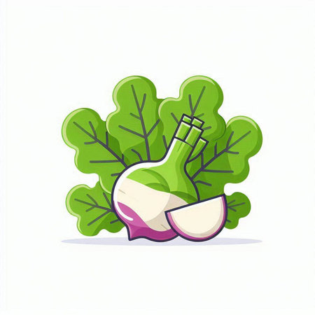 Vegetables on white background. Vector illustration in cartoon style.のイラスト素材