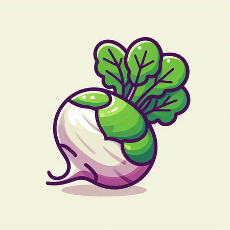 Vegetable icon. Cute cartoon style. Vector illustration.のイラスト素材