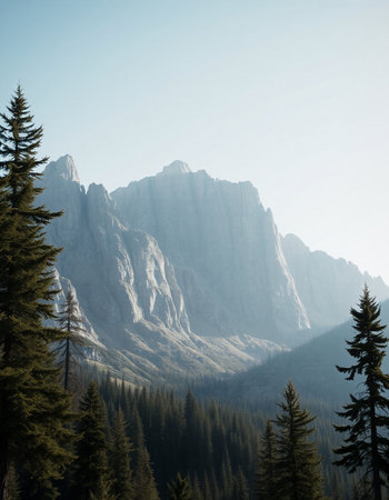 Mountain landscape. View of the Dolomites. Italy.の写真素材