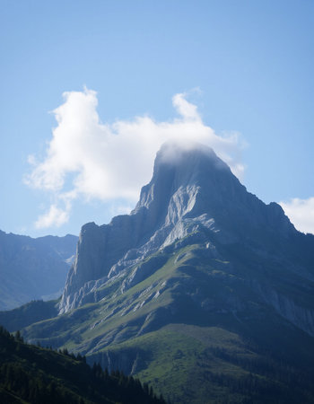 Mountain landscape in Dolomites, South Tyrol, Italy