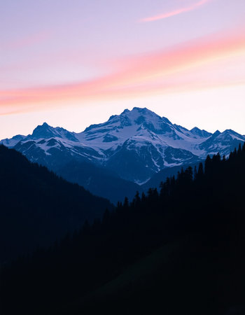 Mountains in the Alps at sunset. Switzerland, Europe. Beauty world.