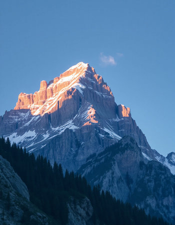 Dolomites mountains at sunrise, Italy, South Tyrol