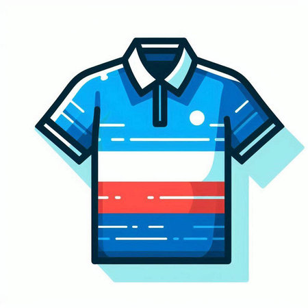 Polo shirt icon. Flat illustration of polo shirt icon for web designのイラスト素材