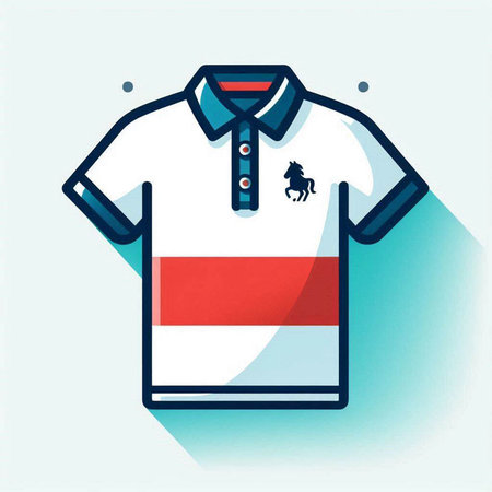 Polo shirt design, vector illustration eps 10. T-shirt iconのイラスト素材