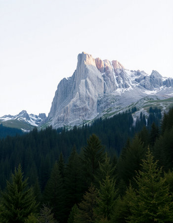 Mountain landscape in Dolomites, Italy. View of the Dolomitesの写真素材