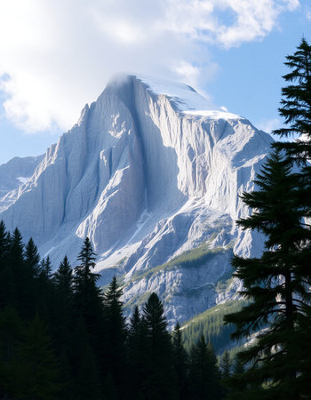 Mountains in Yading national level reserve, Daocheng, Sichuan Province, China.の写真素材
