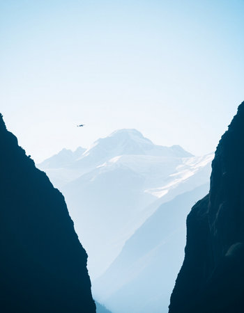 Mountains in Himalaya, Annapurna Circuit Trek, Nepalの写真素材