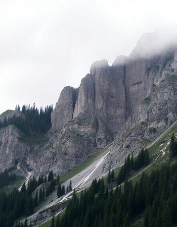 Mountains in Dolomites, South Tyrol, Italy.の写真素材