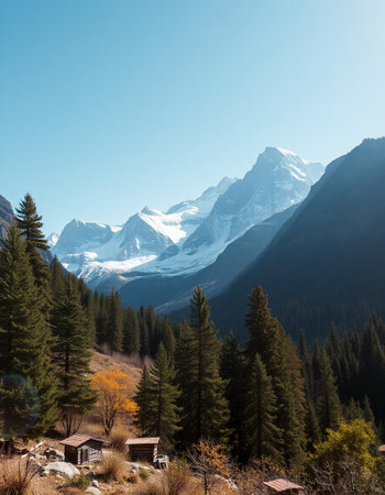 Beautiful mountains landscapes in Cordillera Blanca, Peru, South Americaの写真素材