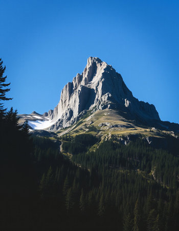 Mountains in Dolomites, South Tyrol, Italy.の写真素材