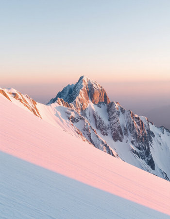Mountain landscape at sunset. Caucasus Mountains, Georgia.の写真素材