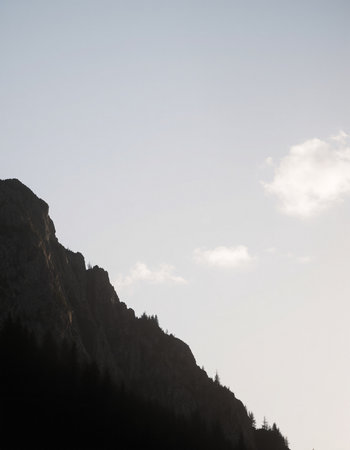 mountain landscape in south tyrol italy europe milan and skyの写真素材