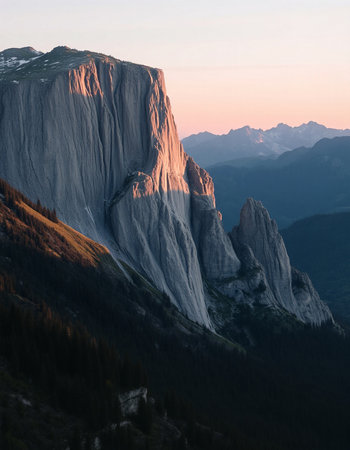 Sunset in the Dolomites, Italy. The Dolomites are a mountain range in northeastern Italy.の写真素材