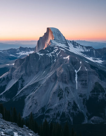 Beautiful view of the mountainsの写真素材