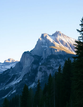 Dolomites, Italy. Landscape of Dolomites at sunrise