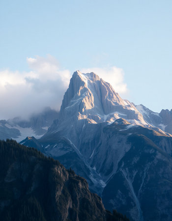 Matterhorn in the morning light, Zermatt, Switzerlandの写真素材