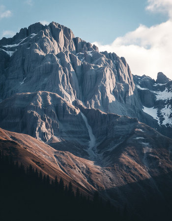 Mountains in the Dolomites. Italy. Toned.の写真素材