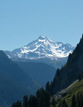 Mountain landscape in the Swiss Alps. Jungfraujoch.の写真素材