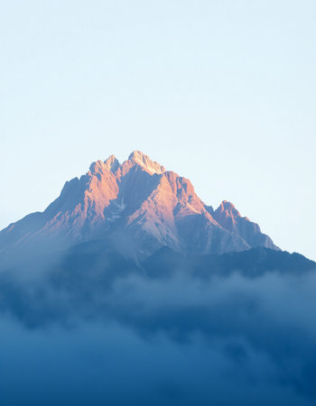 Mountain peak in Himalayas, Annapurna Conservation Area, Nepal