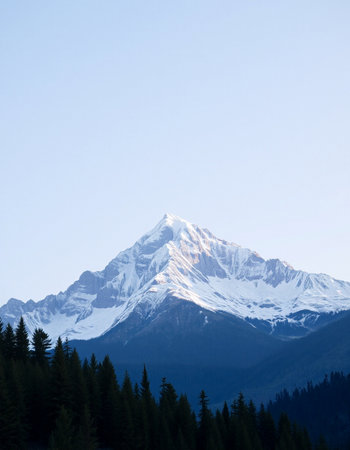 Mountains in the Canadian Rockies, Banff National Park, Alberta, Canadaの写真素材