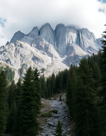 Dolomites mountains in Italy. Dolomites are one of the most beautiful landscapes in Europe.