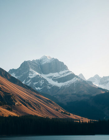 Beautiful mountains landscapes in Canadian Rockies, Alberta, Canada. Beauty world.の写真素材