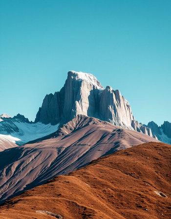 Mount Fitz Roy, Los Glaciares National Park, Patagonia, Argentinaの写真素材
