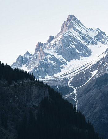 Mount Fitz Roy, Los Glaciares National Park, Patagonia, Argentinaの写真素材