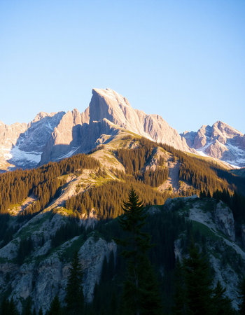 Mountains in the Dolomites, South Tyrol, Italyの写真素材