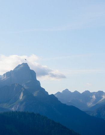 Mountains in Glacier National Park, Montana, United States of Americaの写真素材