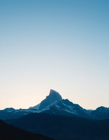 Matterhorn peak in the morningの写真素材