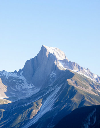 Mountain landscape in the Jungfraujoch, Switzerland.の写真素材