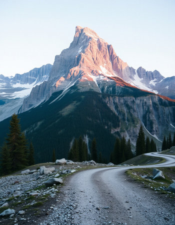 Mountain lake in the Swiss Alpsの写真素材