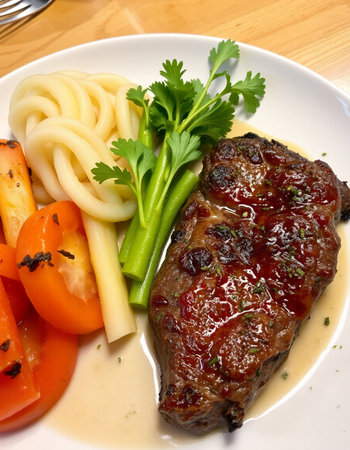 Vector illustration of a bow tie in doodle style on a light backgroundの写真素材