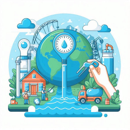 Global warming concept. Global warming, climate change, climate change vector illustrationのイラスト素材