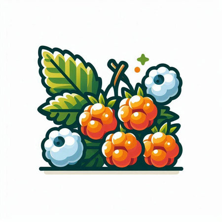 Raspberry vector illustration. Isolated on white background. Hand drawn style.のイラスト素材