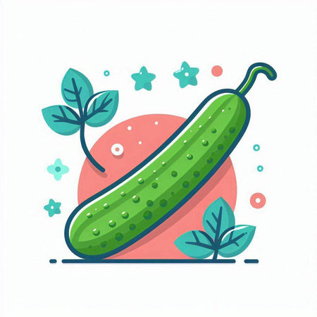 Cucumber icon. Vector illustration. Cucumber icon.のイラスト素材